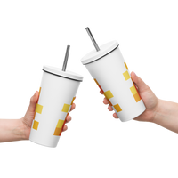 Tapered stainless steel tumbler